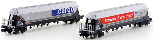 Kato HobbyTrain Lemke H23467 - 2pc Tagnppss Silowagen Zuckertransport